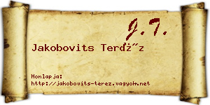 Jakobovits Teréz névjegykártya